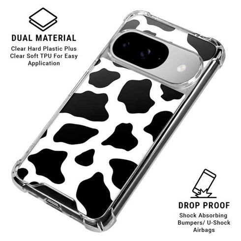 Cow Print Google Pixel 10 Clear Case